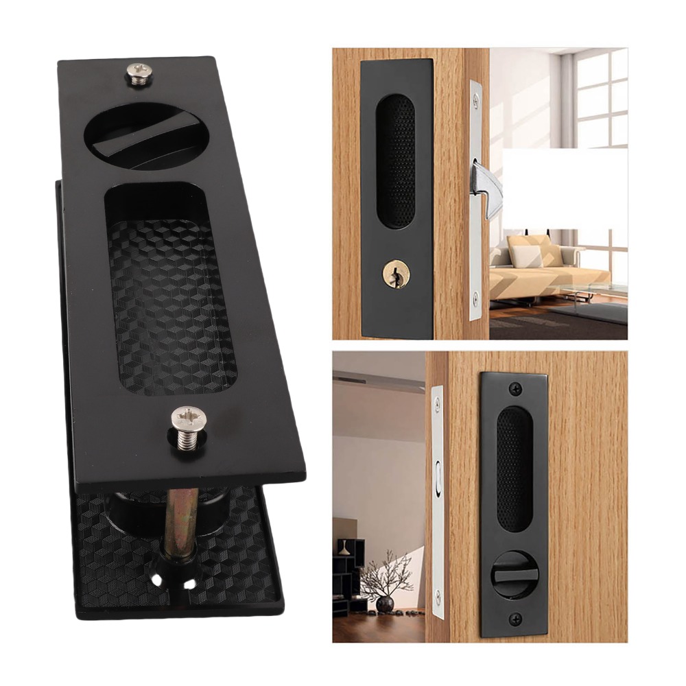 Cabinet Handle Pull - Recessed Design Sliding Door Lock Mortise