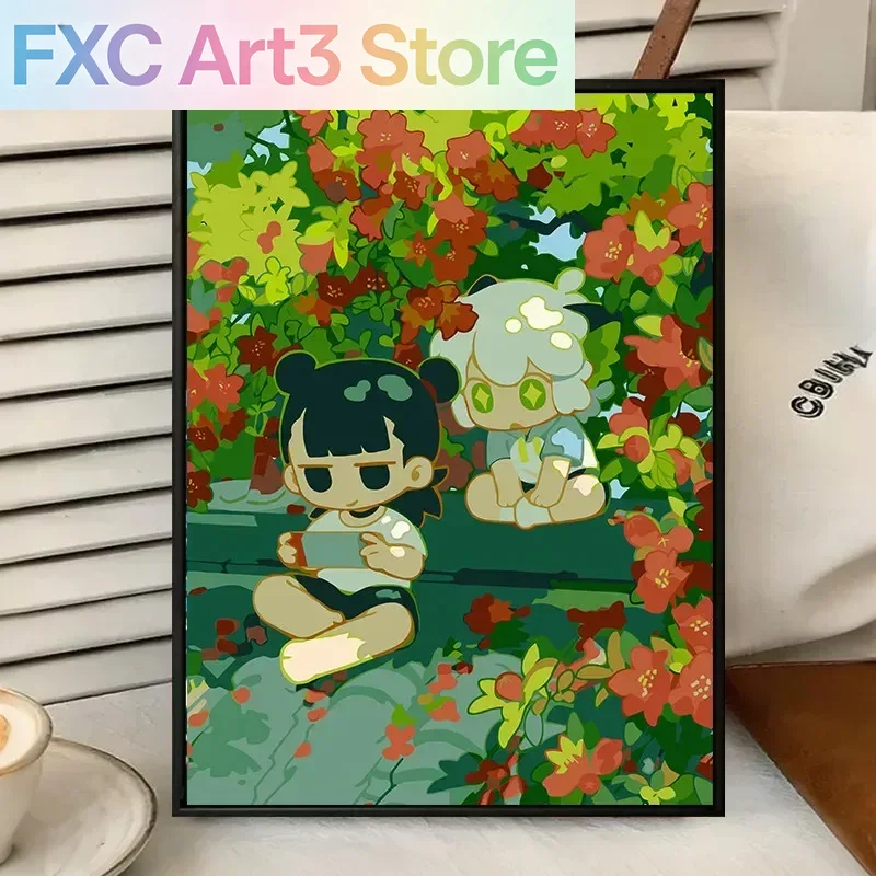 Wall Texture Spray - Frameless,The Legend Of Luo Xiaohei Cartoon