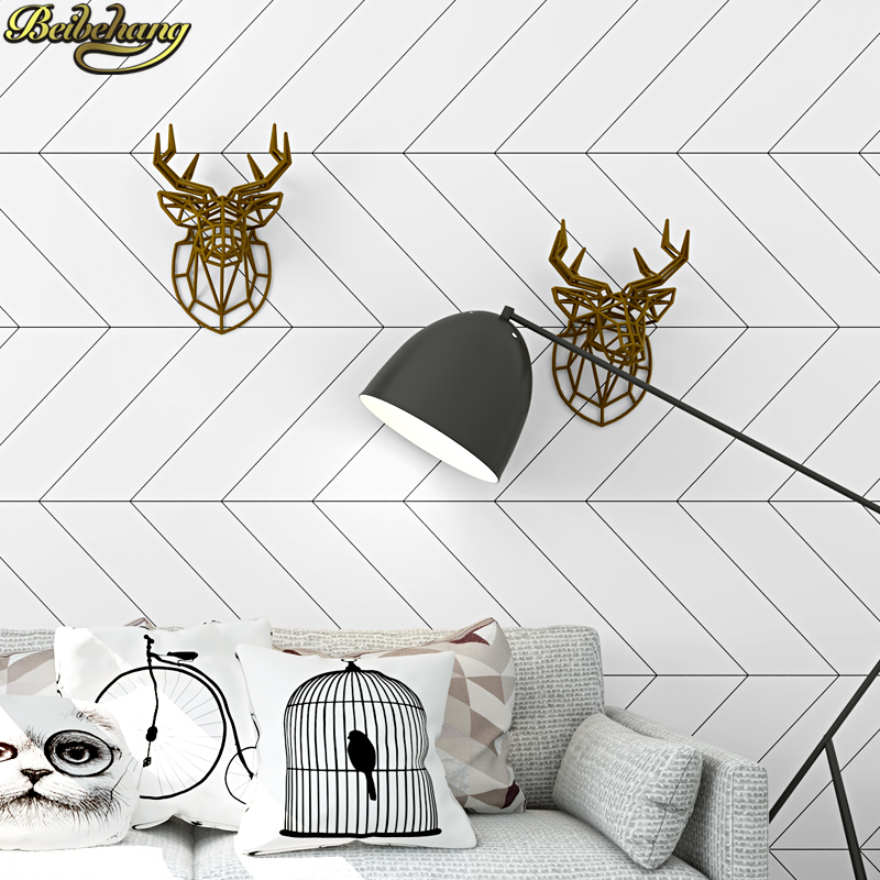 beibehang Nordic style black w - đánh giá và giá Home Improvement Stores