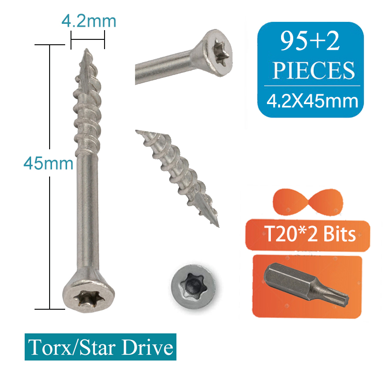 Stainless Steel Torx Wood Scre - đánh giá và giá Deck Screw Stainless