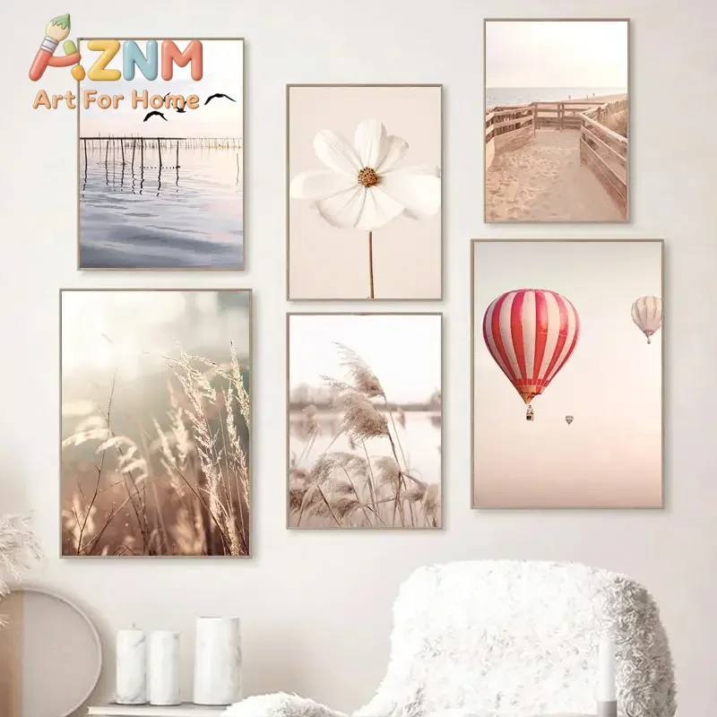 Beige Landscape Wall Art Poste - đánh giá và giá Wall Texture Spray