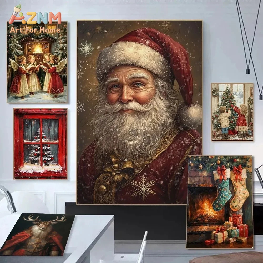 Vintage Christmas Poster Print - đánh giá và giá Wall Texture Spray