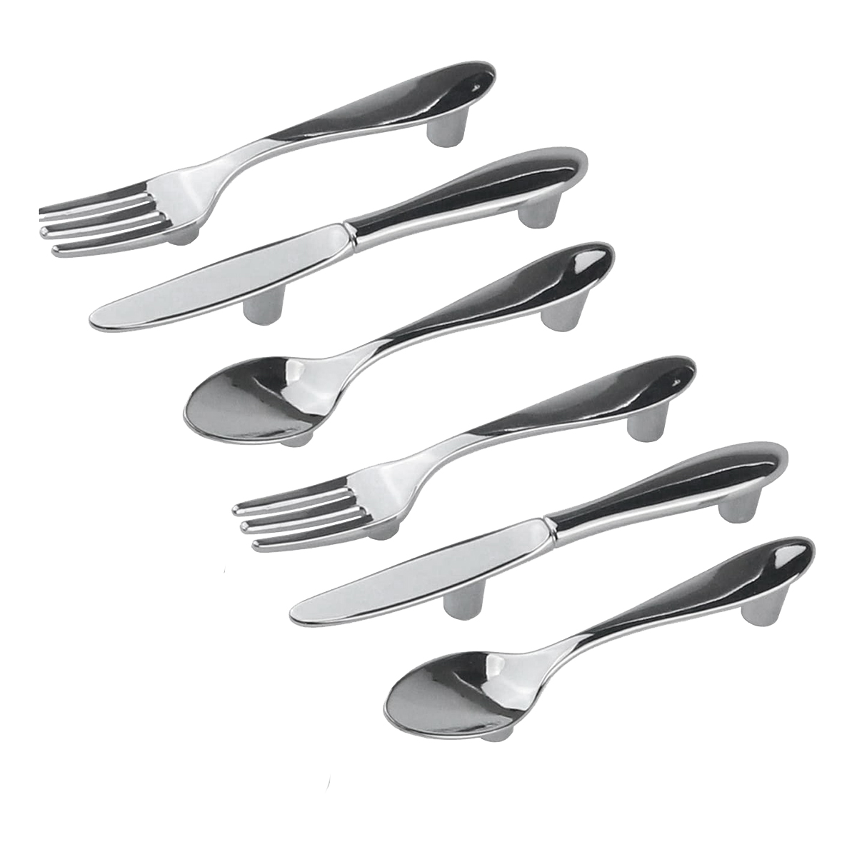 [Promotions]6 PCS Knife Spoon  - đánh giá và giá Cabinet Handle Pull